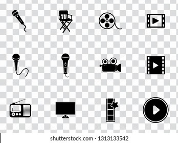 vector social media and multimedia sign symbols - communication icons set. 