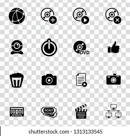 vector social media and multimedia sign symbols - communication icons set.