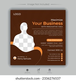 Vector social media post advertisement.