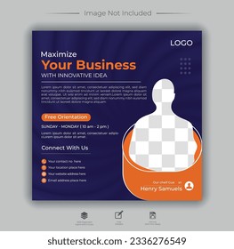 Vector social media post advertisement.