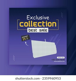 Vector social media post design