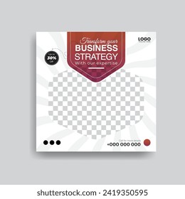Design-Vorlage für Vektor-Social-Media-Post
