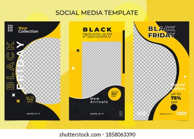 Vector of social media post template. Easy editable banner for promotional sales produt on social media or web.