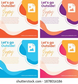 Vector for Social Media Post Template