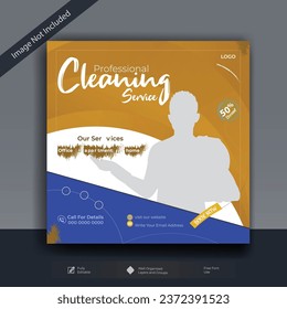 vector social media post template design