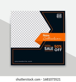 Vector social media set of business presentation template. Minimal modern square pack blog posts
or info banner with simple editable. Can used for social media banner and flyer campaign