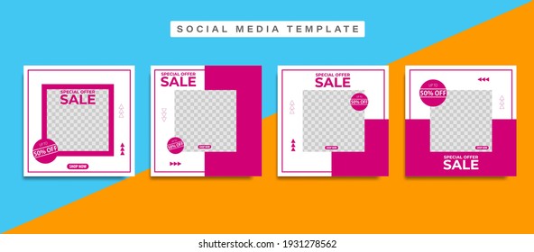 Vector Social Media Template Editable For Your Business, Marketing, Advertising, Promotion, Stories, and etc.
