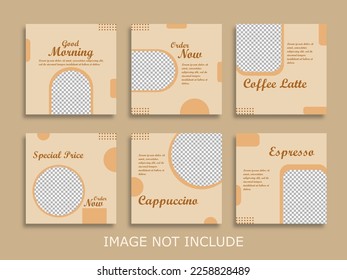vector social media template. good for coffee shop business