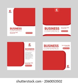 Vector social media template for your business