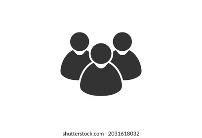 Vector social network button. Users icon design element. Customer icon