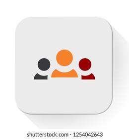vector social network. Flat illustration of networking technology isolated on white background. data connection sign symbol. digital network icon