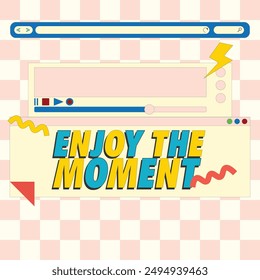 vector social retro media template, thank you letter