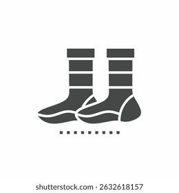 Vector. Sock symbol. Icon symbol design template.