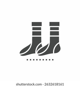 Vector. Símbolo de calcetín. Plantilla de diseño de símbolo de icono.