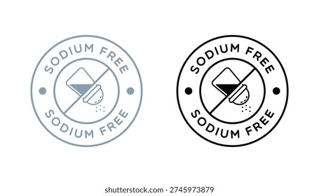 Vector Sodium Free Badge Label