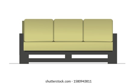 vector of sofa isolated on white background