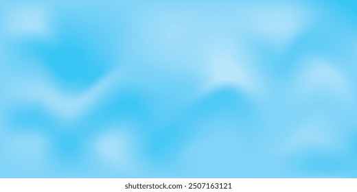 Vector soft blurred sky-blue abstract gradient background template with grainy texture. sky pastel gradient background design.