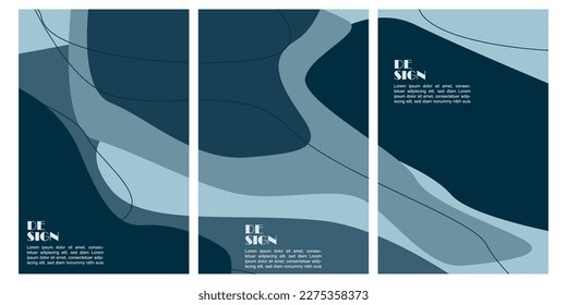 Vector vector soft color fluid and liquid brochure background template