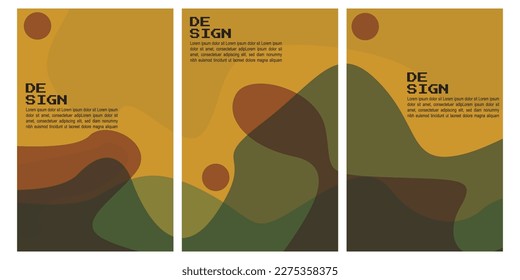 Vector vector soft color fluid and liquid brochure background template