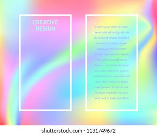 vector soft colorful gradient with two rectangle frame background for brochure banner or publication