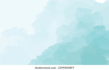 Vector soft green abstract watercolor background, perfect for office, company, school, social media, advertising, printing and more