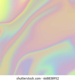 Vector soft pastel colors abstract holographic texture, trendy hipster background for your perfect design