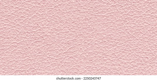 Vector soft pink leather texture. Realistic fashion skin background. Fabric natural material shape. Cloth structure, top view