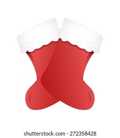 Vector Soft Santa Socks