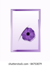 Vector soft violet flower card
