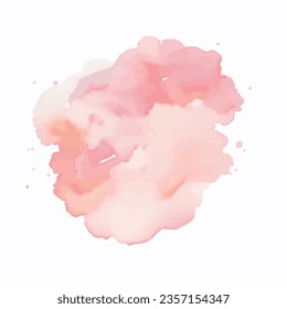 vector Soft watercolor splash stain background