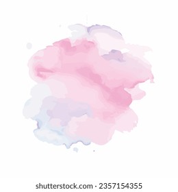 vector Soft watercolor splash stain background