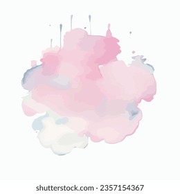 vector Soft watercolor splash stain background