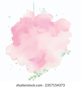 vector Soft watercolor splash stain background