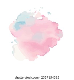 vector Soft watercolor splash stain background