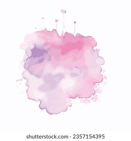 vector Soft watercolor splash stain background