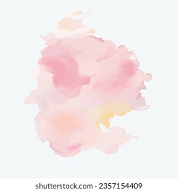 vector Soft watercolor splash stain background