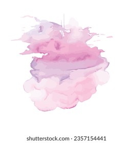 vector Soft watercolor splash stain background