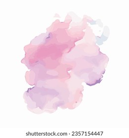 vector Soft watercolor splash stain background