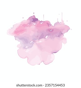 vector Soft watercolor splash stain background
