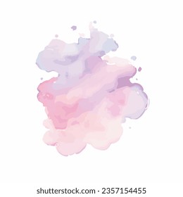 vector Soft watercolor splash stain background