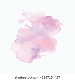 vector Soft watercolor splash stain background