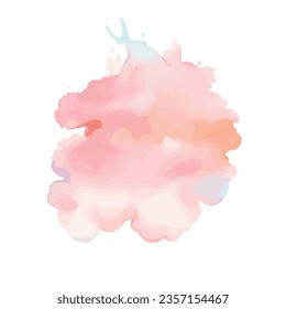 vector Soft watercolor splash stain background