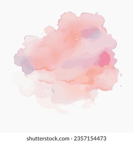 vector Soft watercolor splash stain background