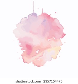 vector Soft watercolor splash stain background