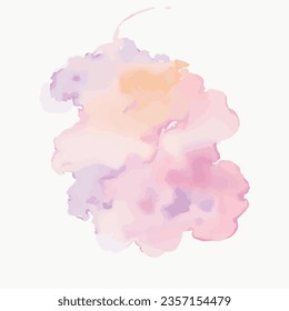 Vektorgrafik Weiche Aquarellfarben, Farbfleck auf Hintergrund