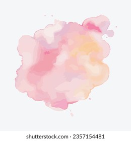 Vektorgrafik Weiche Aquarellfarben, Farbfleck auf Hintergrund