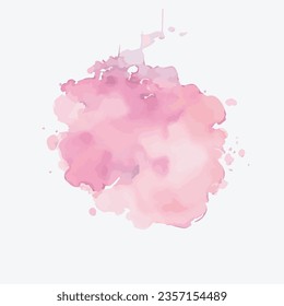 vector Soft watercolor splash stain background