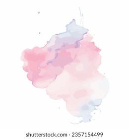 vector Soft watercolor splash stain background