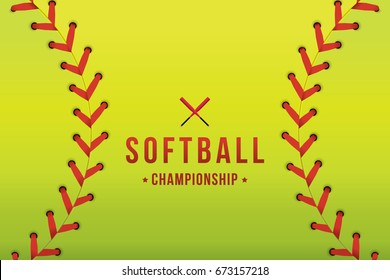 Vector of softball background.