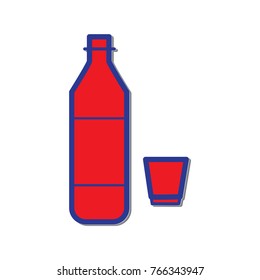 vector soju sticker